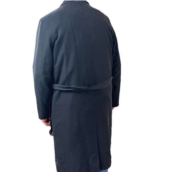 Calvin Klein Men's Black Trench Coat 44 L Thermolite Removable Liner Model Blend - Picture 11 of 12
